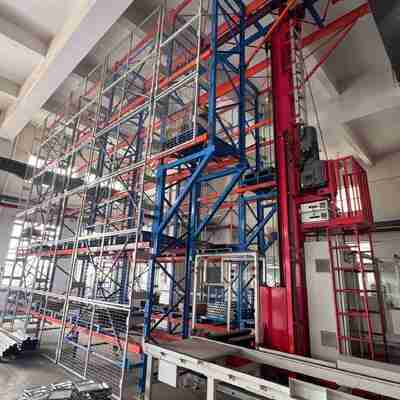 Qualidade Cranes de empilhamento para armazenagem de armazém Asrs 800 mm × 1400 mm Cranes de empilhamento para empilhamento de armazém Fábrica