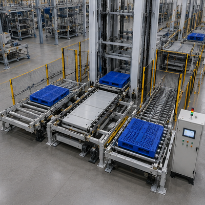 Calidad Sistema de manipulación de materiales automatizado con transportador de almacén de sistema de transferencia de paletas de elevación Fábrica