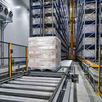 Quality Infeed Outfeed Industrial Storage Racking Systems Cold Chain Logistics Storage System factory