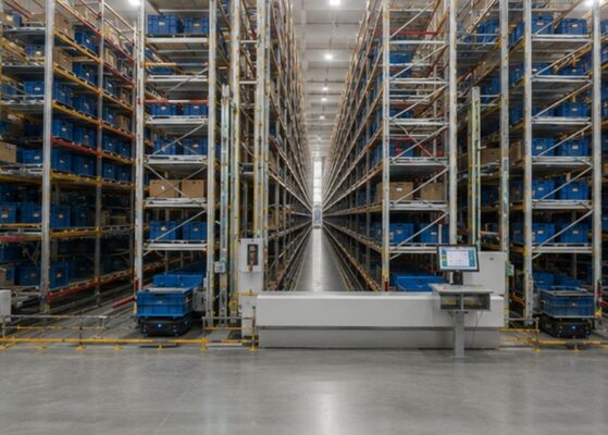 Quality Overhead Rail Bin Stacker Crane for Automated Box Storage Systems factory
