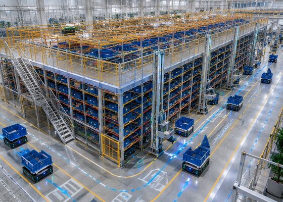 Quality High Bay Stacker Crane Asrs 100MM – 600mm  Dense Storage Automatic Stacking Crane factory