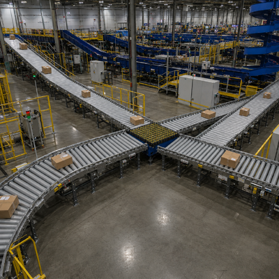 Quality 150 m/min Servo Driven Wheel Sorting Machine for High-Speed Parcel Distribution factory
