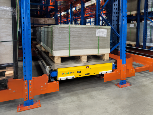 Quality Wireless Network 2 Way Pallet Shuttle For High Density Warehouse Racking Systems factory